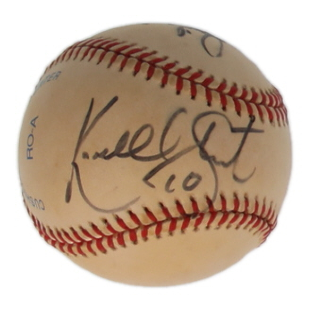 Kordell Stewart & Raul Allegre Signed OAL Baseball (JSA) at PristineAuction.com