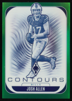 Josh Allen 2025 Panini Phoenix Contours Green #4 #54/99 at PristineAuction.com