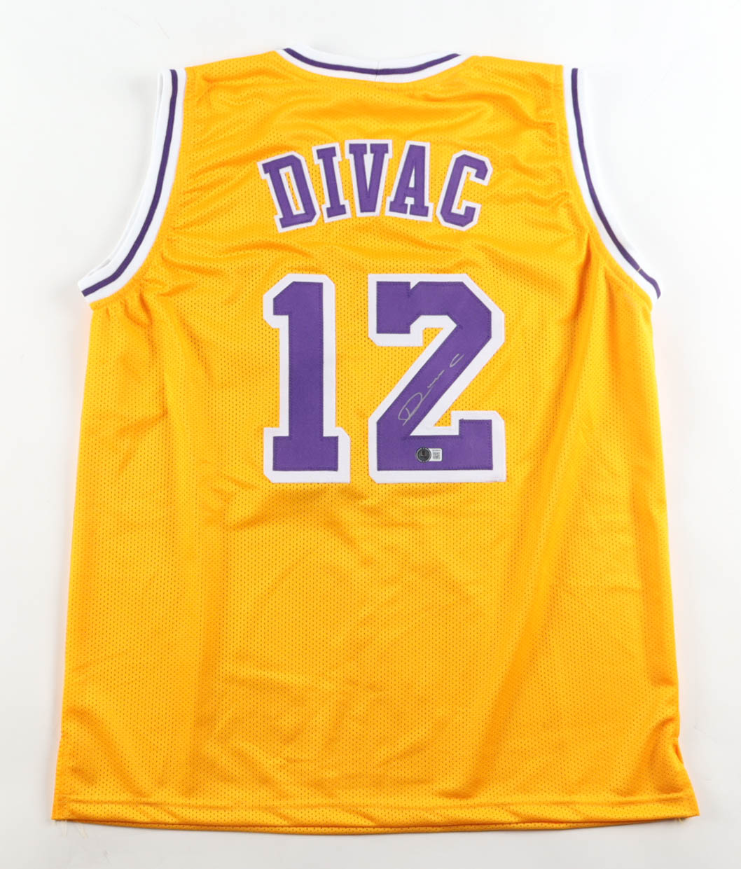Vlade Divac Signed Jersey (Beckett) at PristineAuction.com Vlade Divac Signed Jersey (Beckett) at PristineAuction.com