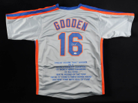 Dwight "Doc" Gooden Signed Career Highlight Stat Jersey (JSA) at PristineAuction.com