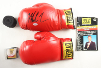 Mike Tyson Signed Set Of (2) Vintage Everlast Boxing Gloves with Hand Wraps & Mouth Guard In Original Packaging (Tyson & PSA) at PristineAuction.com