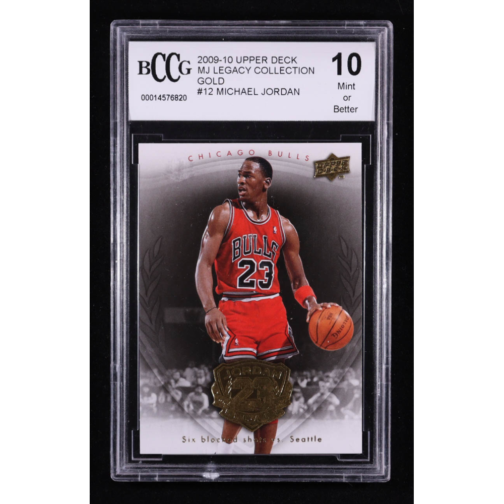 Michael Jordan 2009-10 Upper Deck MJ Legacy Collection Gold #12 (BCCG 10) at PristineAuction.com