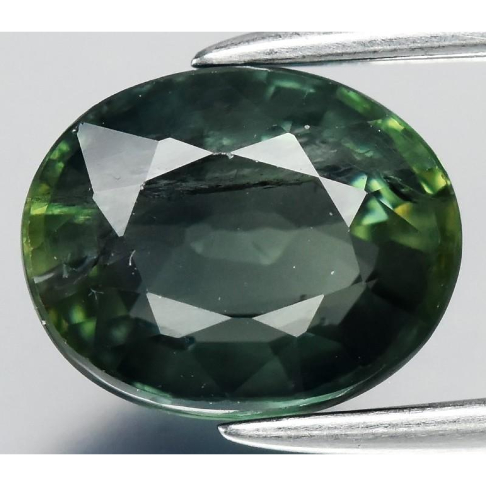 1.51 Carats Natural Green Sapphire Loose at PristineAuction.com