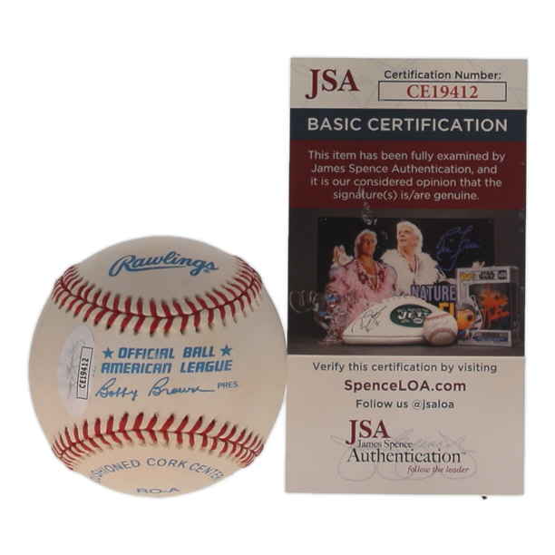 Russ Davis Signed OAL Baseball (JSA) at PristineAuction.com Russ Davis Signed OAL Baseball (JSA) at PristineAuction.com
