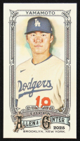 Yoshinobu Yamamoto 2025 Topps Allen and Ginter Mini #138 at PristineAuction.com