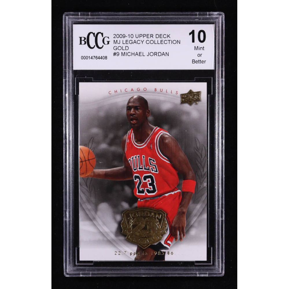 Michael Jordan 2009-10 Upper Deck MJ Legacy Collection Gold #9 (BCCG 10) at PristineAuction.com
