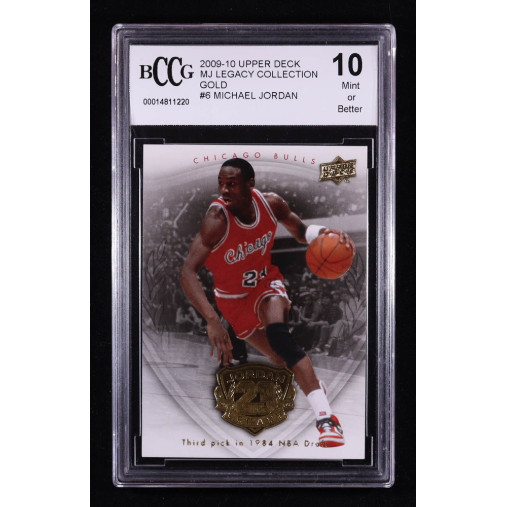 Michael Jordan 2009-10 Upper Deck MJ Legacy Collection Gold #6 (BCCG 10) at PristineAuction.com