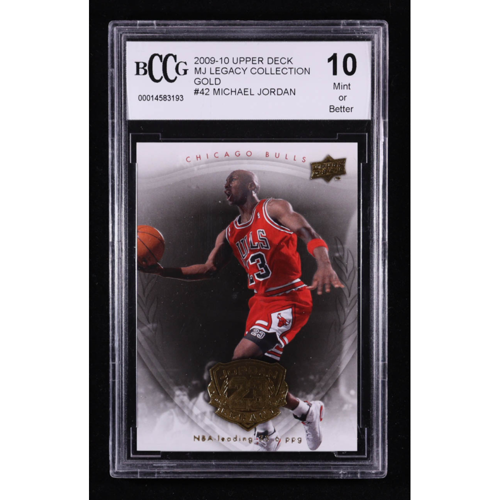 Michael Jordan 2009-10 Upper Deck MJ Legacy Collection Gold #42 (BCCG 10) at PristineAuction.com