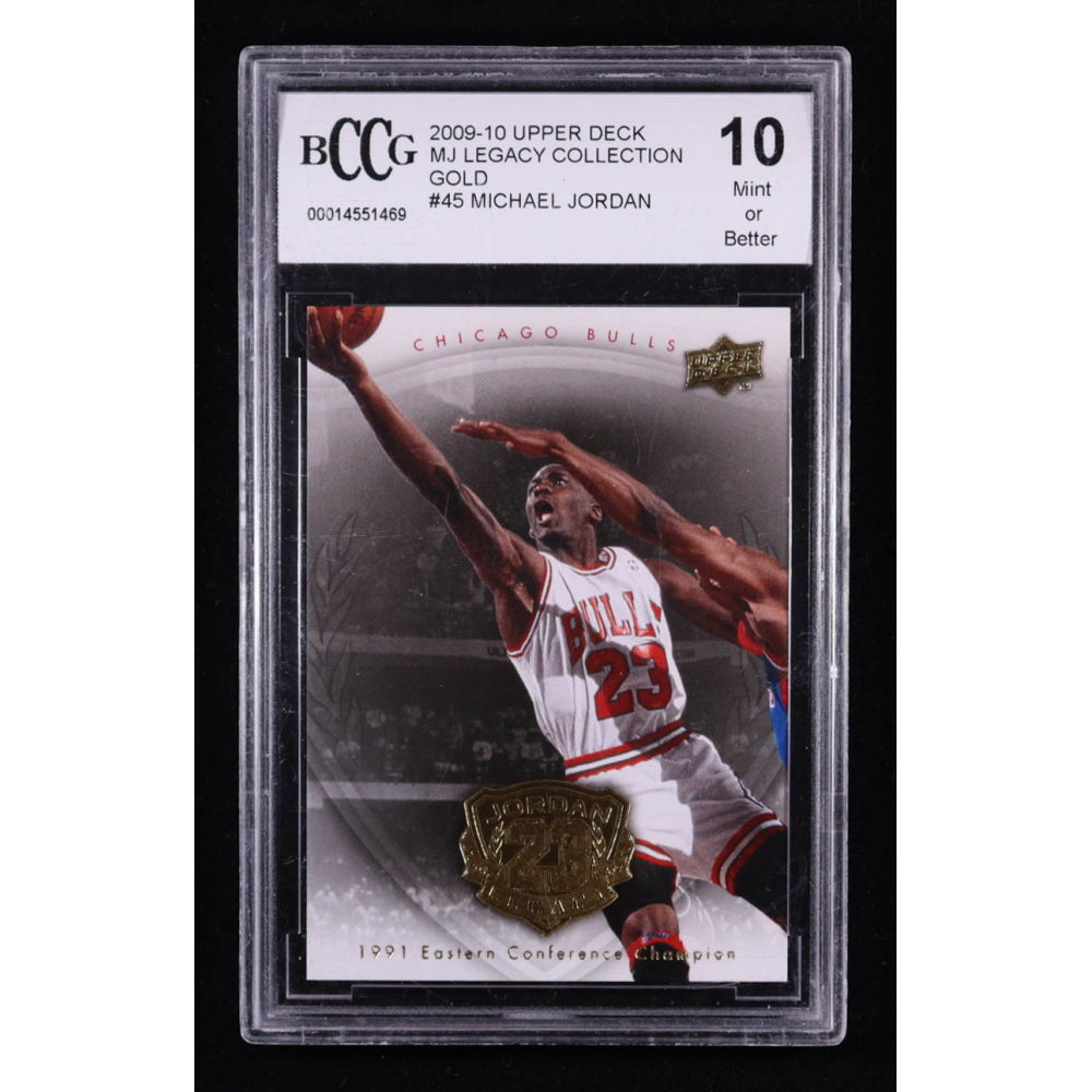 Michael Jordan 2009-10 Upper Deck MJ Legacy Collection Gold #45 (BCCG 10) at PristineAuction.com