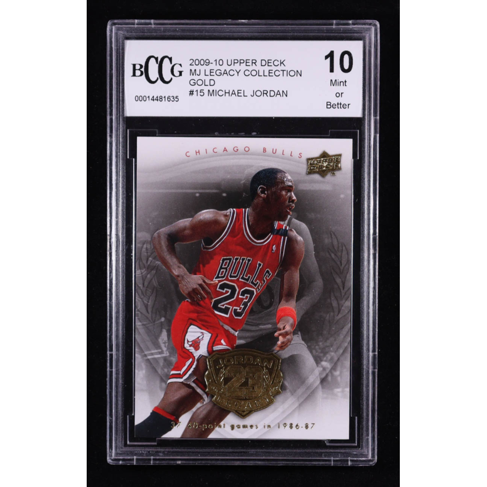 Michael Jordan 2009-10 Upper Deck MJ Legacy Collection Gold #15 (BCCG 10) at PristineAuction.com