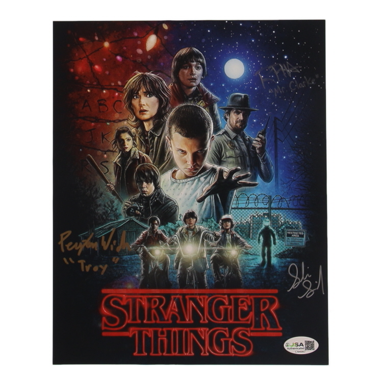 Sadie Sink, Randy Havens, & Peyton Wich Signed "Stranger Things" 8x10 Poster (JSA) at PristineAuction.com Sadie Sink, Randy Havens, & Peyton Wich Signed "Stranger Things" 8x10 Poster (JSA) at PristineAuction.com