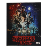 Sadie Sink, Randy Havens, & Peyton Wich Signed "Stranger Things" 8x10 Poster (JSA) at PristineAuction.com