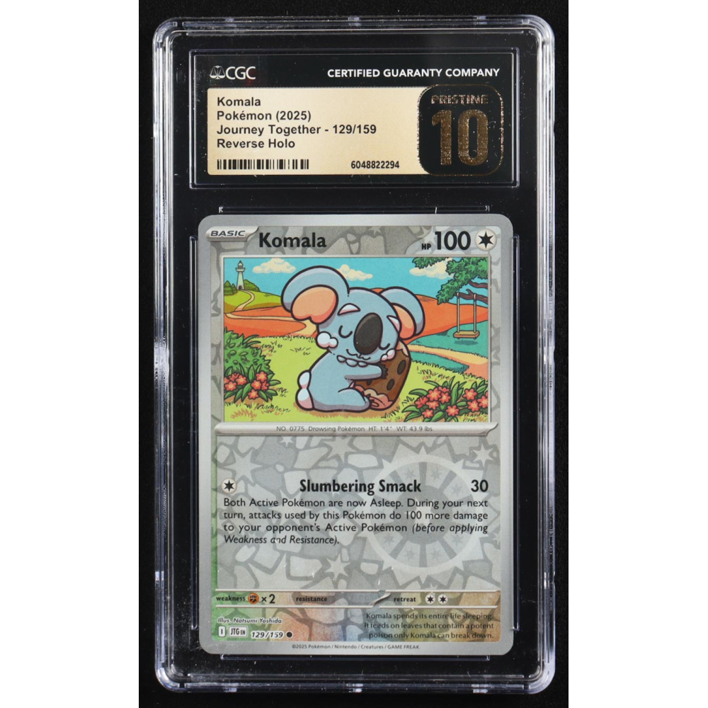Komala 2025 Pokemon Journey Together #129 (CGC Pristine 10) at PristineAuction.com