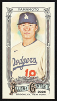 Yoshinobu Yamamoto 2025 Topps Allen and Ginter Mini #138 at PristineAuction.com