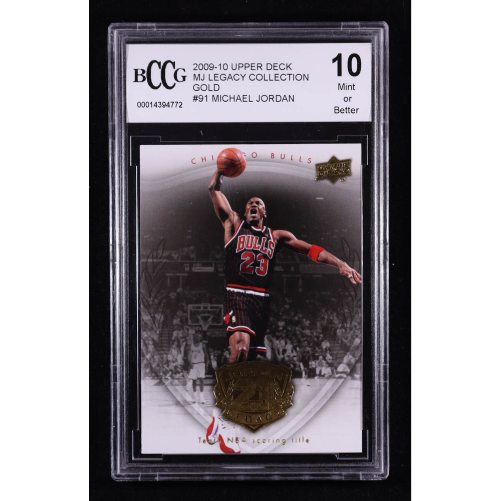 Michael Jordan 2009-10 Upper Deck MJ Legacy Collection Gold #91 (BCCG 10) at PristineAuction.com
