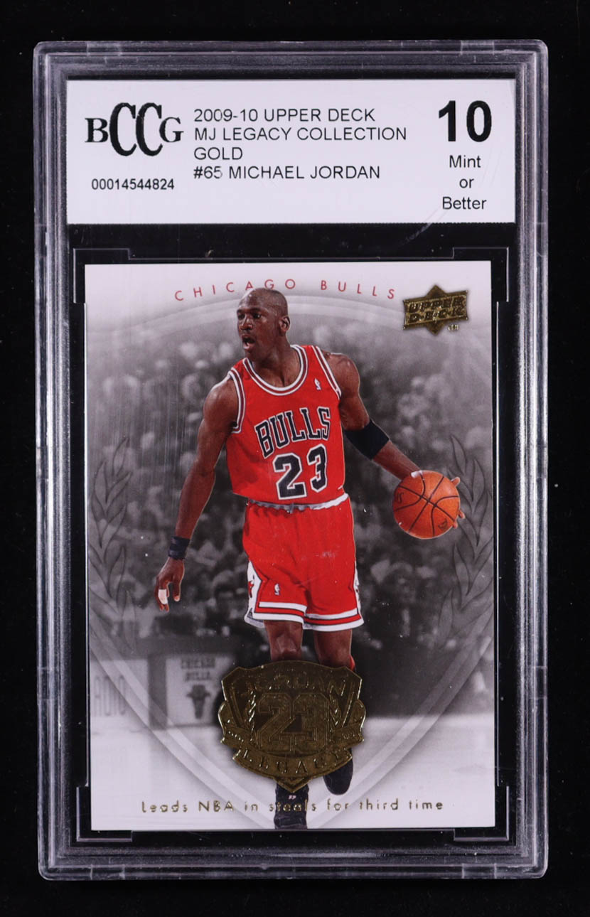 Michael Jordan 2009-10 Upper Deck MJ Legacy Collection Gold #65 (BCCG 10) at PristineAuction.com Michael Jordan 2009-10 Upper Deck MJ Legacy Collection Gold #65 (BCCG 10) at PristineAuction.com
