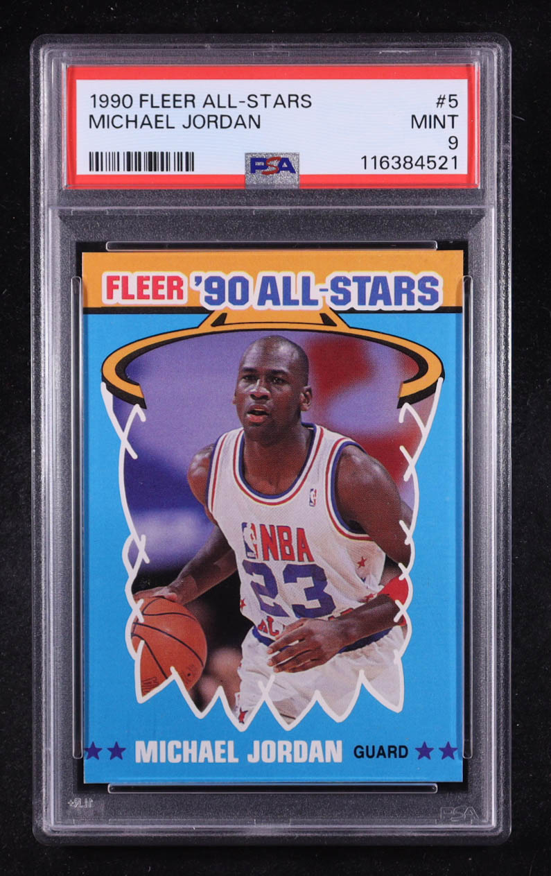 Michael Jordan 1990-91 Fleer All-Stars #5 (PSA 9) at PristineAuction.com Michael Jordan 1990-91 Fleer All-Stars #5 (PSA 9) at PristineAuction.com