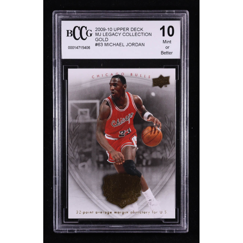 Michael Jordan 2009-10 Upper Deck MJ Legacy Collection Gold #63 (BCCG 10) at PristineAuction.com