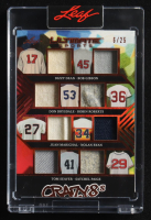 Dean / Gibson / Drysdale / Roberts / Marichal / Ryan / Seaver / Paige 2024 Leaf Ultimate Sports Crazy 8s Bronze Foil JSY #C87 #6/25 at PristineAuction.com