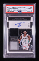 Joshua Primo 2021-22 Panini One and One Rookie Dual Jersey Autographs #8 #38/99 RC (PSA 10) at PristineAuction.com