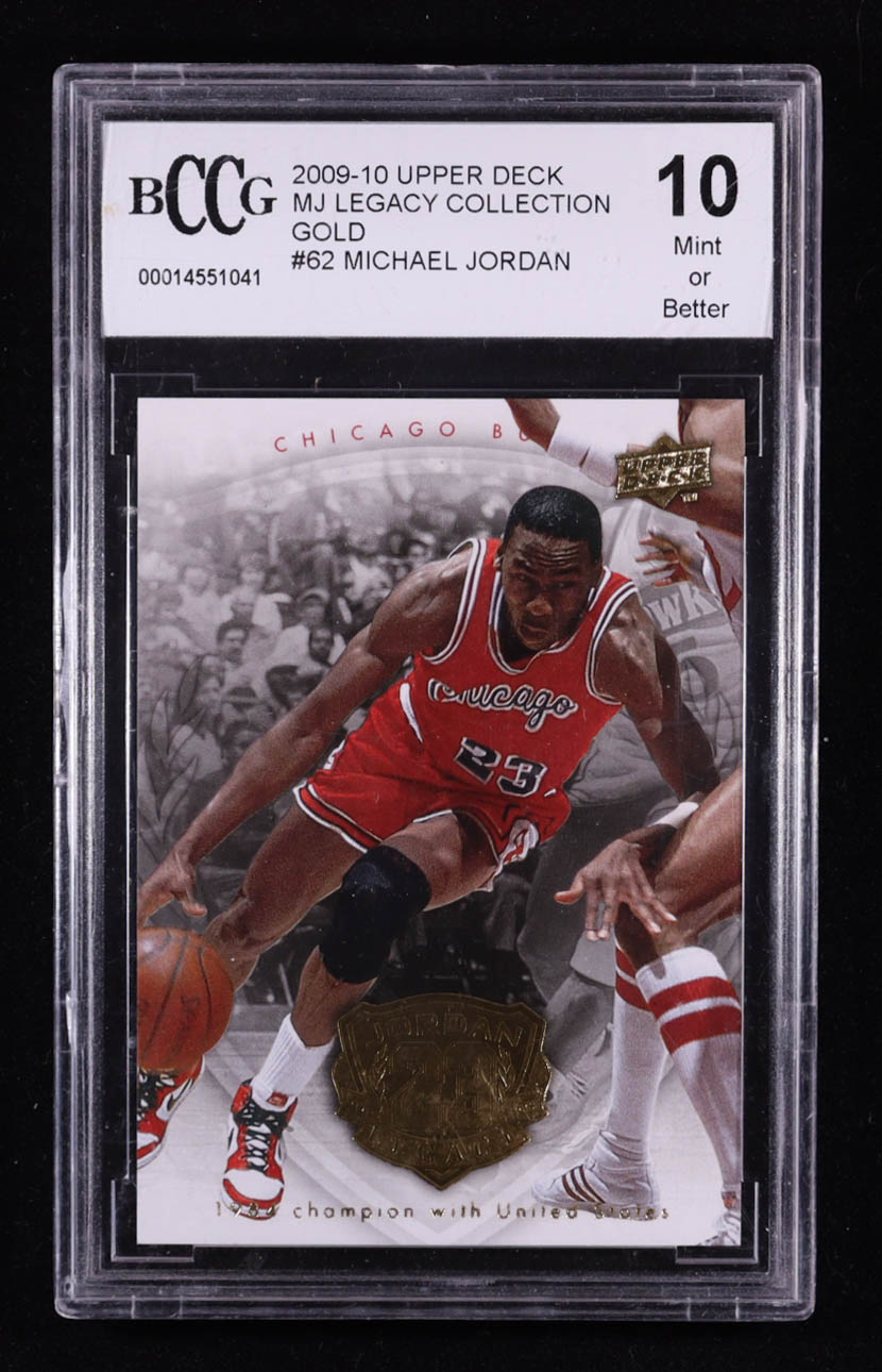 Michael Jordan 2009-10 Upper Deck MJ Legacy Collection Gold #62 (BCCG 10) at PristineAuction.com Michael Jordan 2009-10 Upper Deck MJ Legacy Collection Gold #62 (BCCG 10) at PristineAuction.com