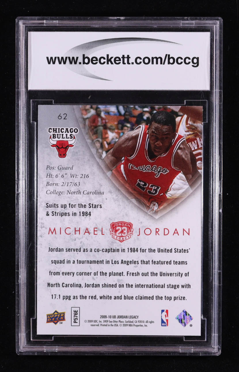 Michael Jordan 2009-10 Upper Deck MJ Legacy Collection Gold #62 (BCCG 10) at PristineAuction.com Michael Jordan 2009-10 Upper Deck MJ Legacy Collection Gold #62 (BCCG 10) at PristineAuction.com