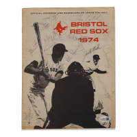 1974 Bristol Red Sox Program Magazine Signed by (5) with Ernie Whitt, Jack Baker (JSA) at PristineAuction.com