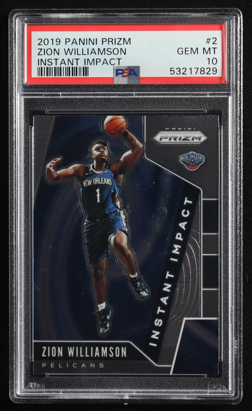Zion Williamson 2019-20 Panini Prizm Instant Impact #2 RC (PSA 10) at PristineAuction.com Zion Williamson 2019-20 Panini Prizm Instant Impact #2 RC (PSA 10) at PristineAuction.com