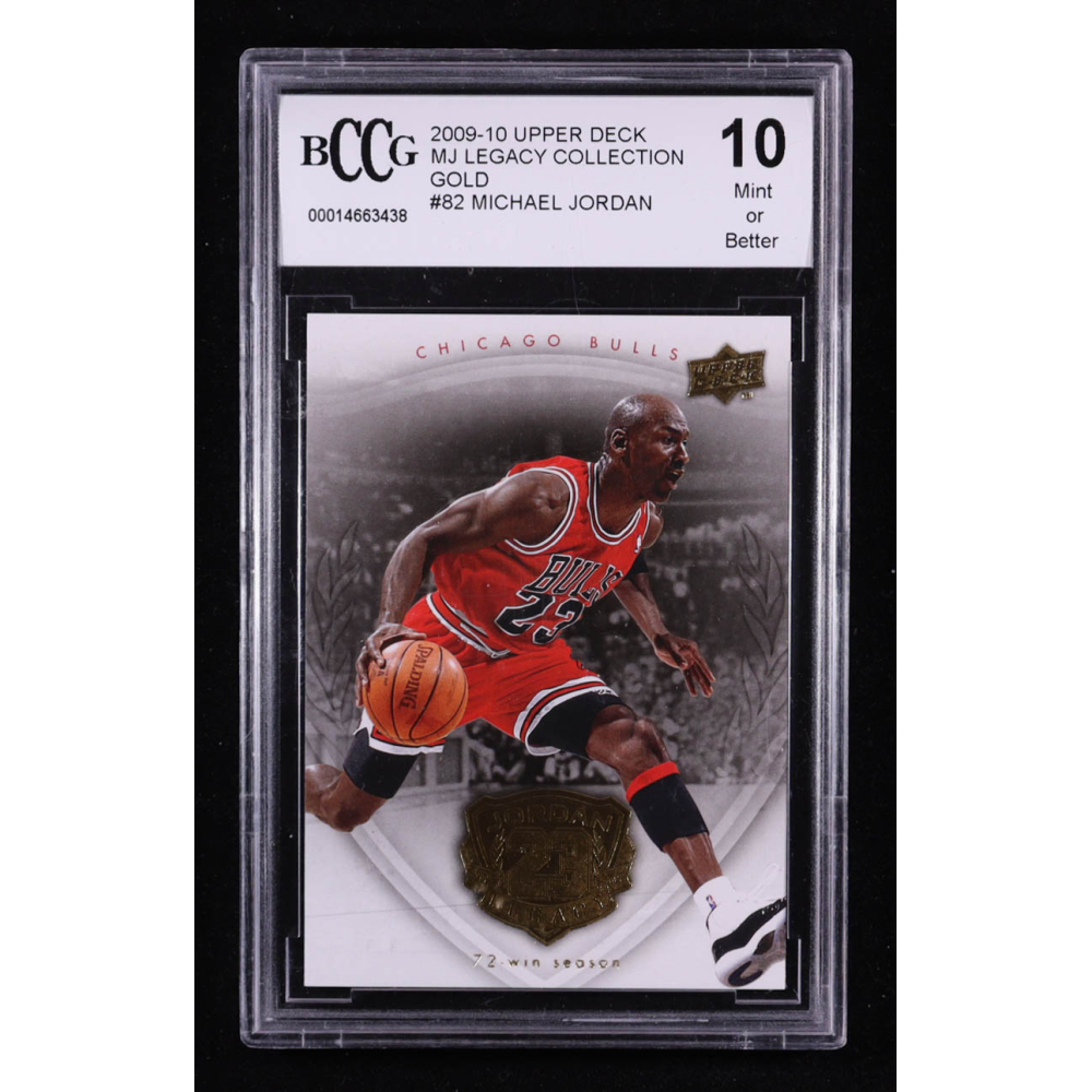 Michael Jordan 2009-10 Upper Deck MJ Legacy Collection Gold #82 (BCCG 10) at PristineAuction.com