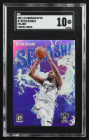 Kevin Durant 2021-22 Donruss Optic Splash! Purple #7 (SGC 10) at PristineAuction.com