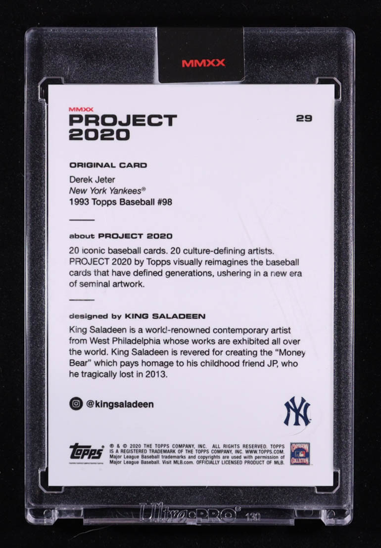 Derek Jeter 2020 Topps Project 2020 #29 / King Saladeen at PristineAuction.com Derek Jeter 2020 Topps Project 2020 #29 / King Saladeen at PristineAuction.com