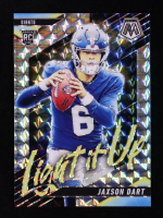 Jaxson Dart 2025 Panini Mosaic Light it Up Mosaic #8 RC at PristineAuction.com