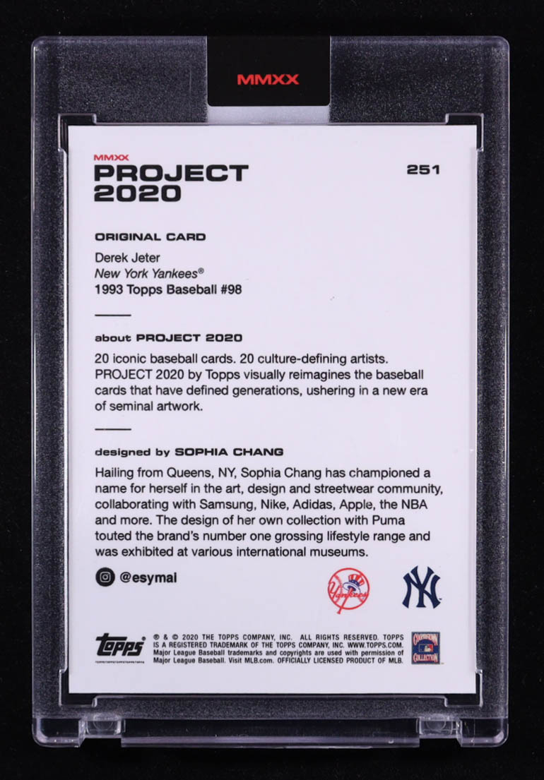 Derek Jeter 2020 Topps Project 2020 #251 / Sophia Chang at PristineAuction.com Derek Jeter 2020 Topps Project 2020 #251 / Sophia Chang at PristineAuction.com