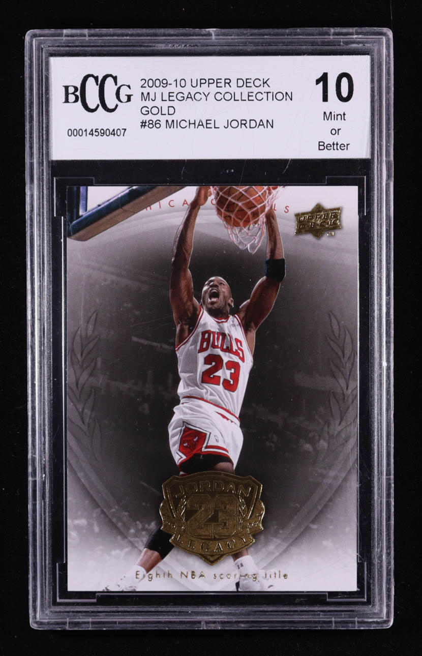 Michael Jordan 2009-10 Upper Deck MJ Legacy Collection Gold #86 (BCCG 10) at PristineAuction.com Michael Jordan 2009-10 Upper Deck MJ Legacy Collection Gold #86 (BCCG 10) at PristineAuction.com