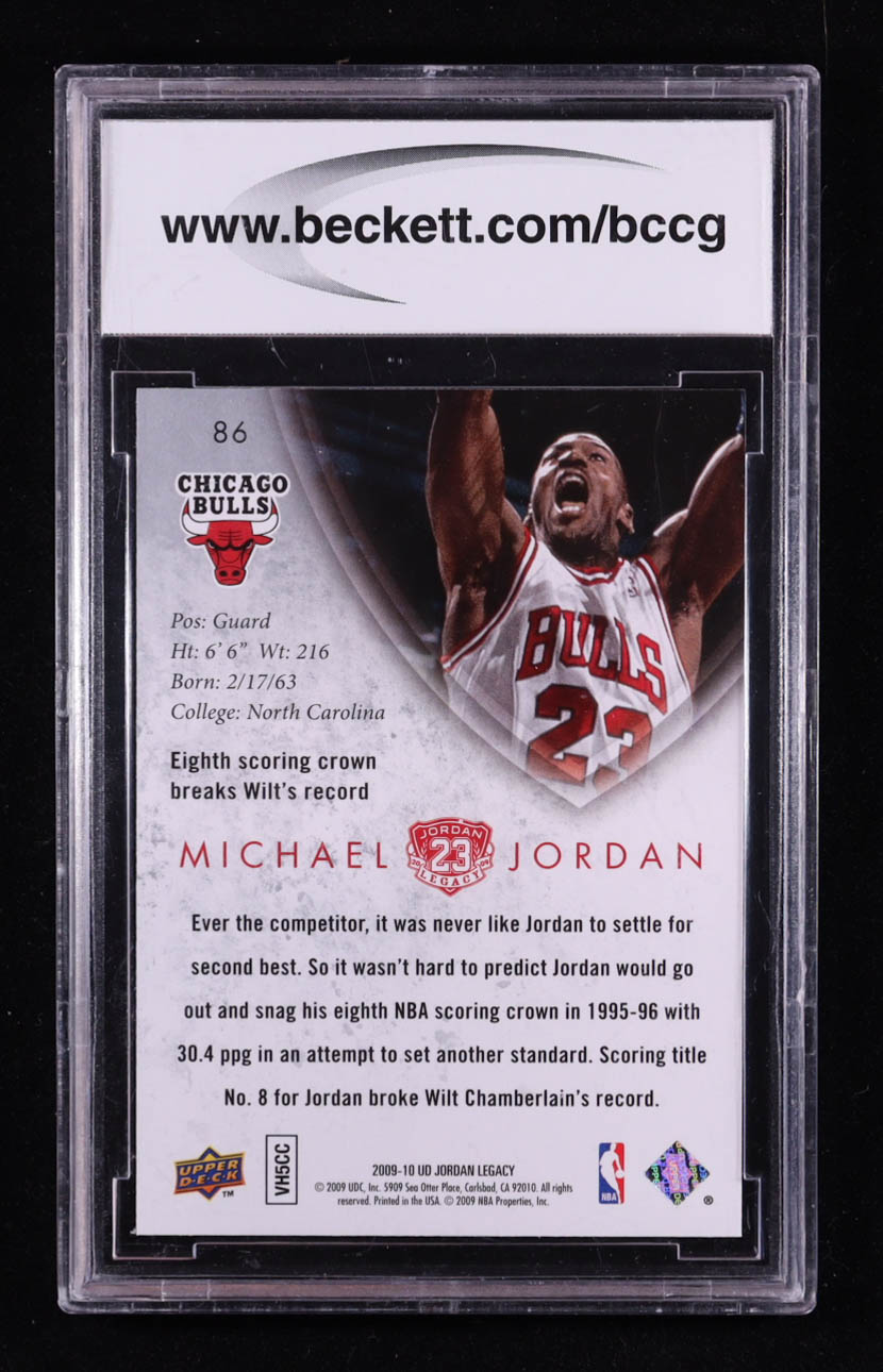 Michael Jordan 2009-10 Upper Deck MJ Legacy Collection Gold #86 (BCCG 10) at PristineAuction.com Michael Jordan 2009-10 Upper Deck MJ Legacy Collection Gold #86 (BCCG 10) at PristineAuction.com