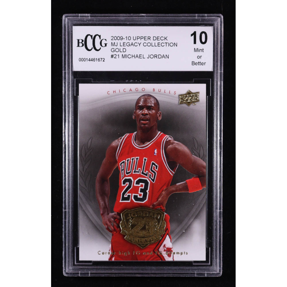 Michael Jordan 2009-10 Upper Deck MJ Legacy Collection Gold #21 (BCCG 10) at PristineAuction.com