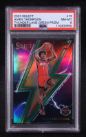 Amen Thompson 2023-24 Select Thunder Lane Green Prizms #13 RC (PSA 8) at PristineAuction.com