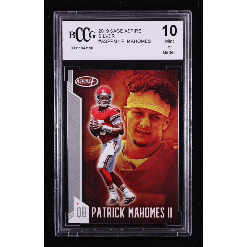 Patrick Mahomes II 2019 Sage Aspire Silver #ASP-PM-1 (BCCG 10) at PristineAuction.com