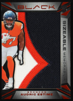 Audric Estime 2024 Panini Black Sizeable Rookie Memorabilia Citrine #32 #03/50 RC at PristineAuction.com