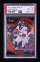 Jalen Hurts 2020 Select Prizm Red Die Cut #350 RC (PSA 10) at PristineAuction.com