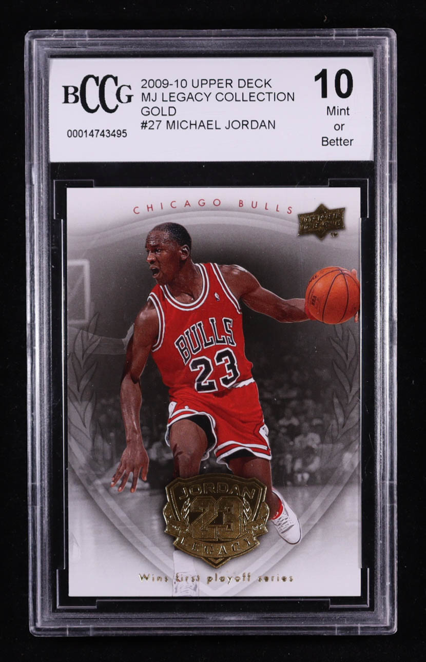 Michael Jordan 2009-10 Upper Deck MJ Legacy Collection Gold #27 (BCCG 10) at PristineAuction.com Michael Jordan 2009-10 Upper Deck MJ Legacy Collection Gold #27 (BCCG 10) at PristineAuction.com