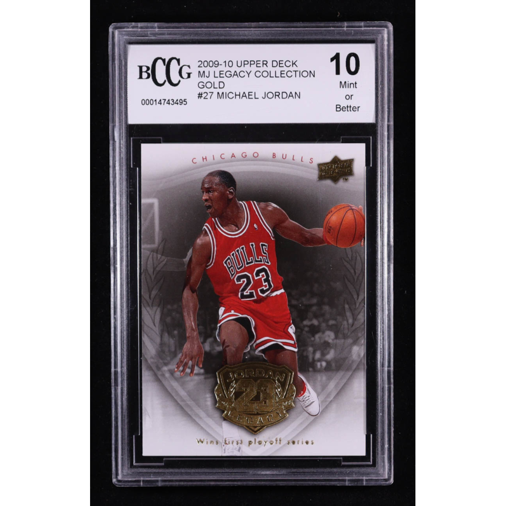 Michael Jordan 2009-10 Upper Deck MJ Legacy Collection Gold #27 (BCCG 10) at PristineAuction.com