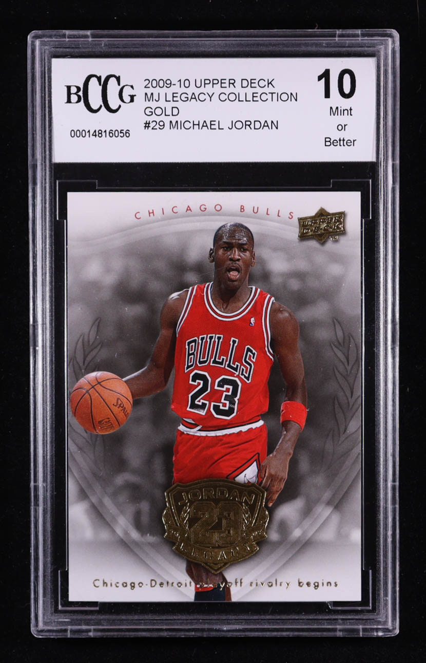 Michael Jordan 2009-10 Upper Deck MJ Legacy Collection Gold #29 (BCCG 10) at PristineAuction.com Michael Jordan 2009-10 Upper Deck MJ Legacy Collection Gold #29 (BCCG 10) at PristineAuction.com