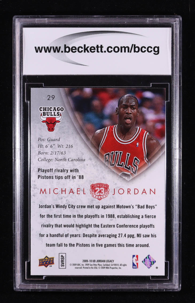 Michael Jordan 2009-10 Upper Deck MJ Legacy Collection Gold #29 (BCCG 10) at PristineAuction.com Michael Jordan 2009-10 Upper Deck MJ Legacy Collection Gold #29 (BCCG 10) at PristineAuction.com