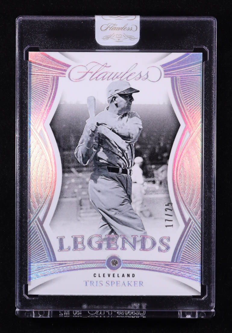 Tris Speaker 2025 Panini Flawless #95 #17/25 at PristineAuction.com Tris Speaker 2025 Panini Flawless #95 #17/25 at PristineAuction.com