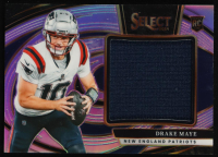 Drake Maye 2024 Select Jumbo Rookie Swatch Prizm #12 #112/149 RC at PristineAuction.com