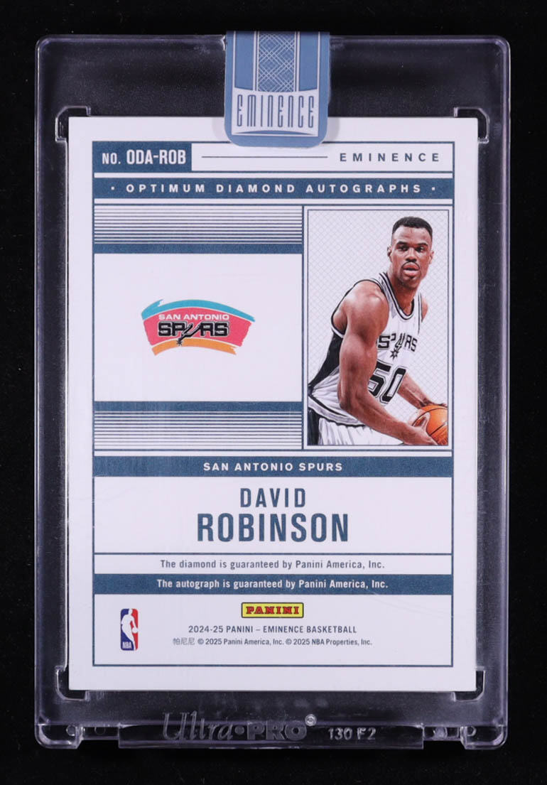 David Robinson 2024-25 Panini Eminence Optimum Diamond Autographs Emerald #10 #1/3 at PristineAuction.com David Robinson 2024-25 Panini Eminence Optimum Diamond Autographs Emerald #10 #1/3 at PristineAuction.com