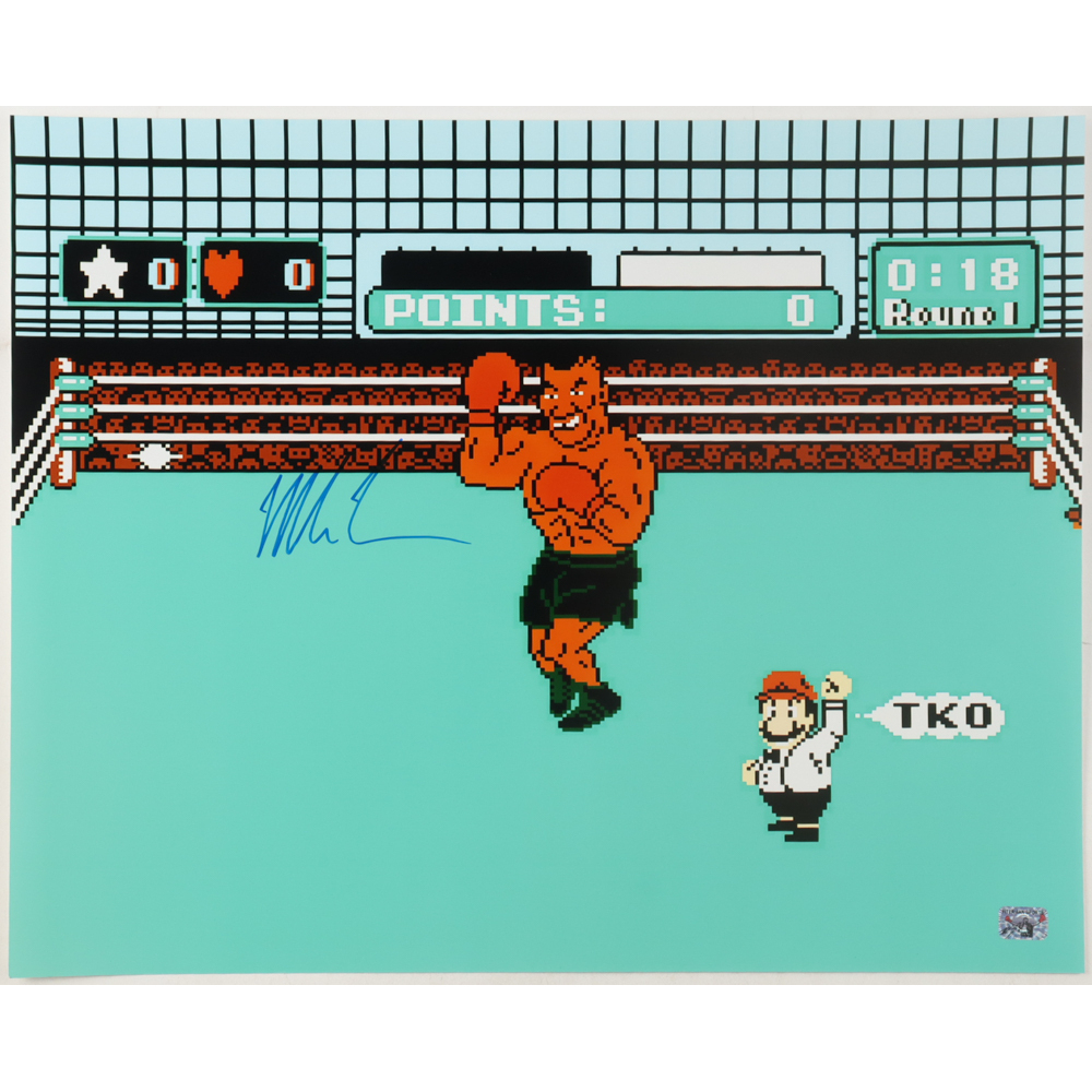 Mike Tyson Signed "Punch-Out!!" 16x20 Photo (Tyson) at PristineAuction.com