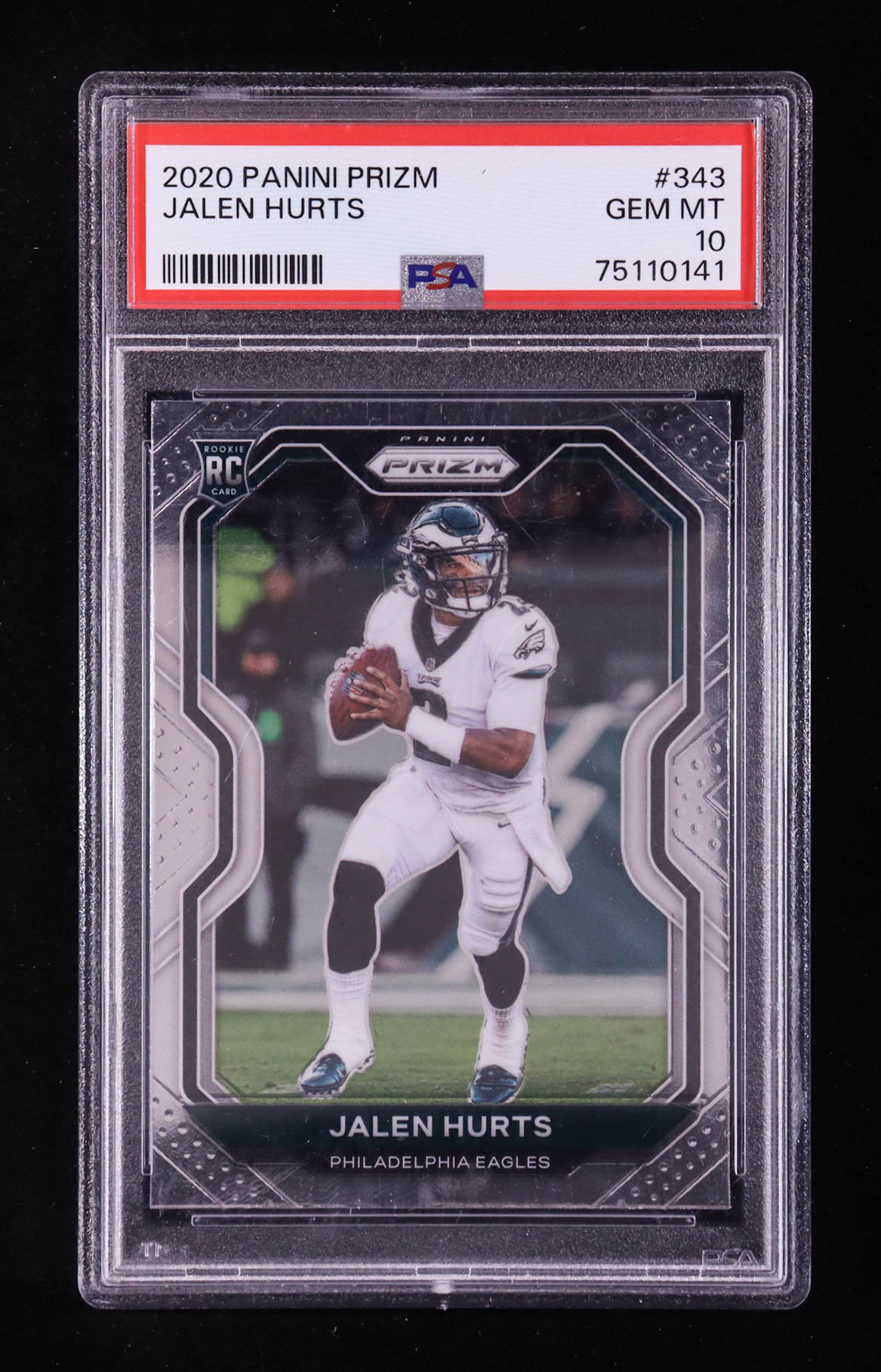 Jalen Hurts 2020 Panini Prizm #343A RC (PSA 10) at PristineAuction.com Jalen Hurts 2020 Panini Prizm #343A RC (PSA 10) at PristineAuction.com