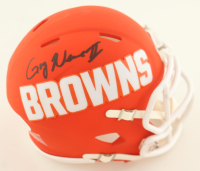 Greg Newsome II Signed Browns AMP Alternate Speed Mini Helmet (JSA) at PristineAuction.com